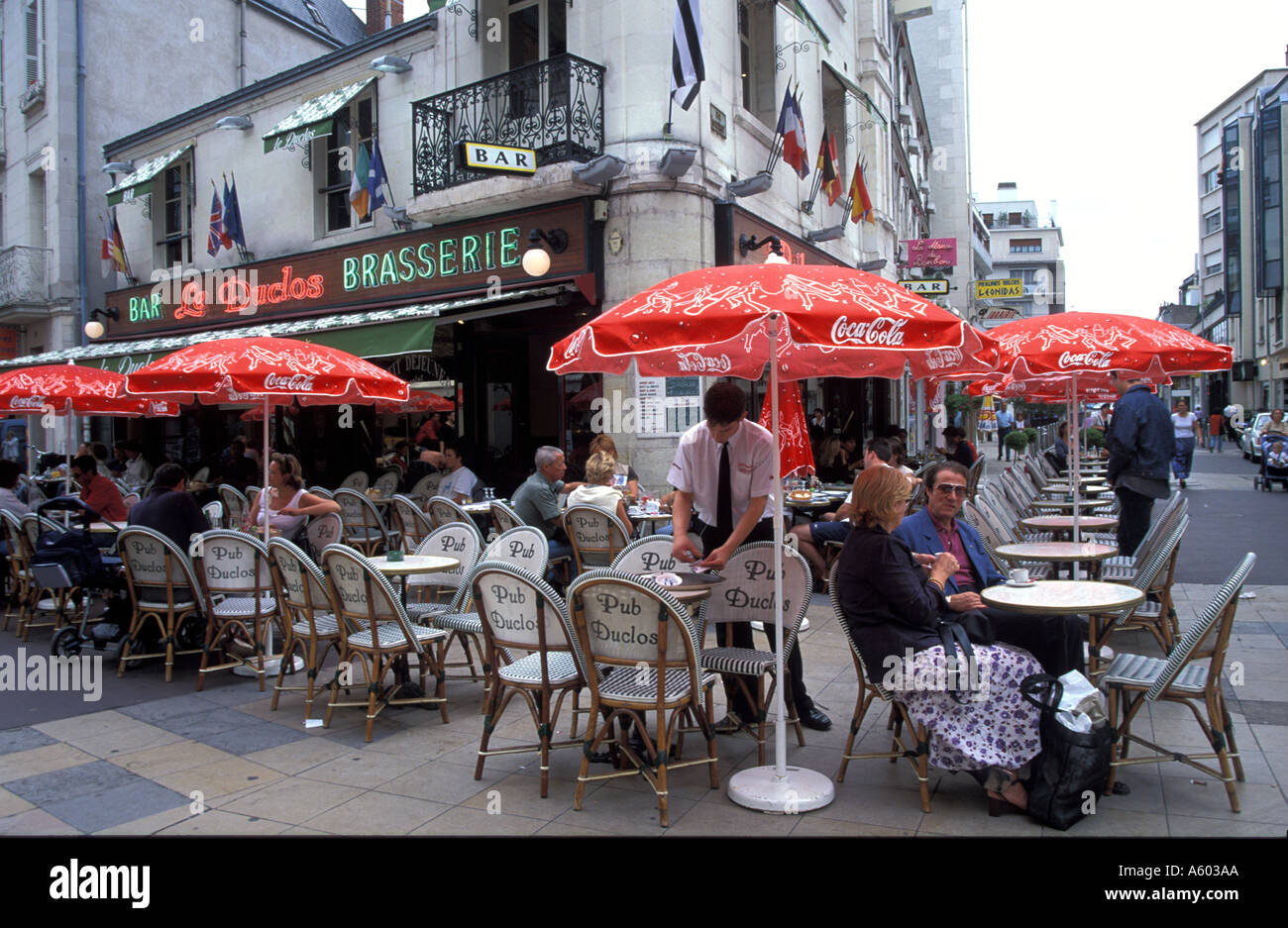 cafe tours touraine france Stock Photo - Alamy