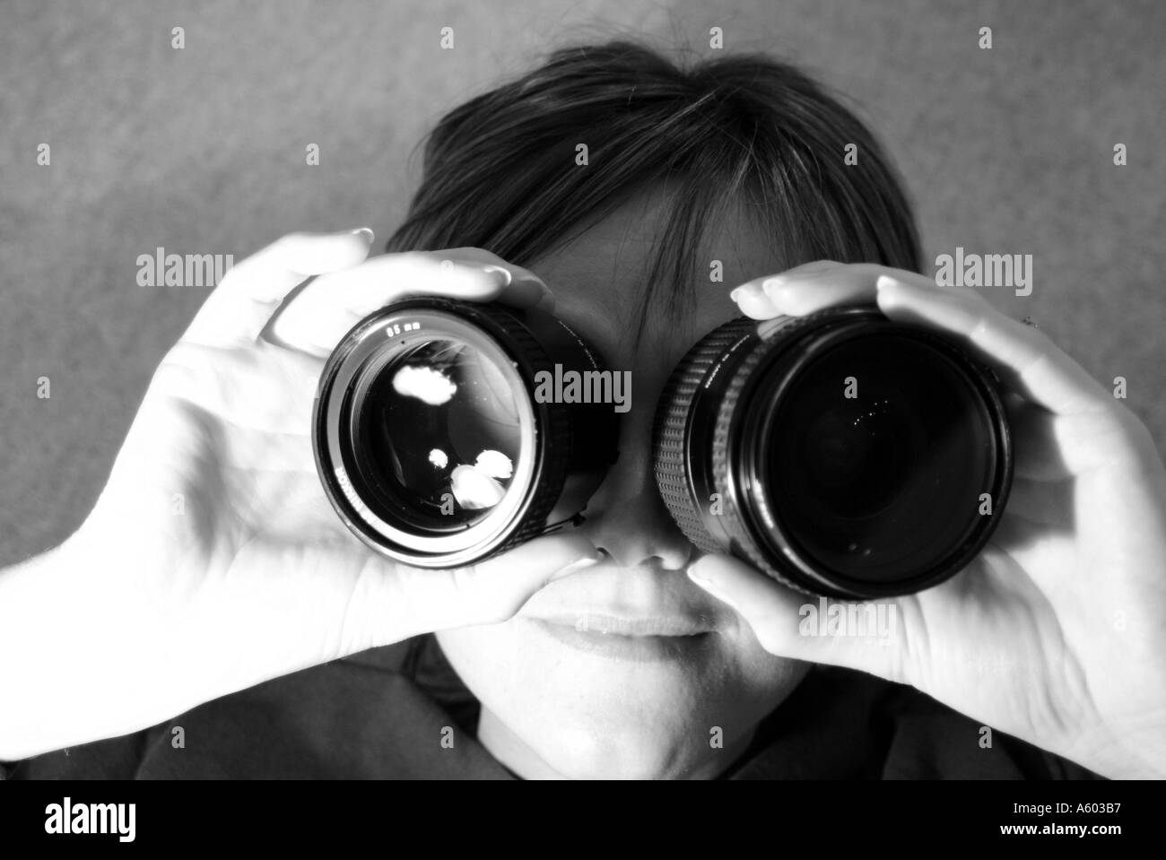 Female lenses Black and White Stock Photos & Images - Alamy