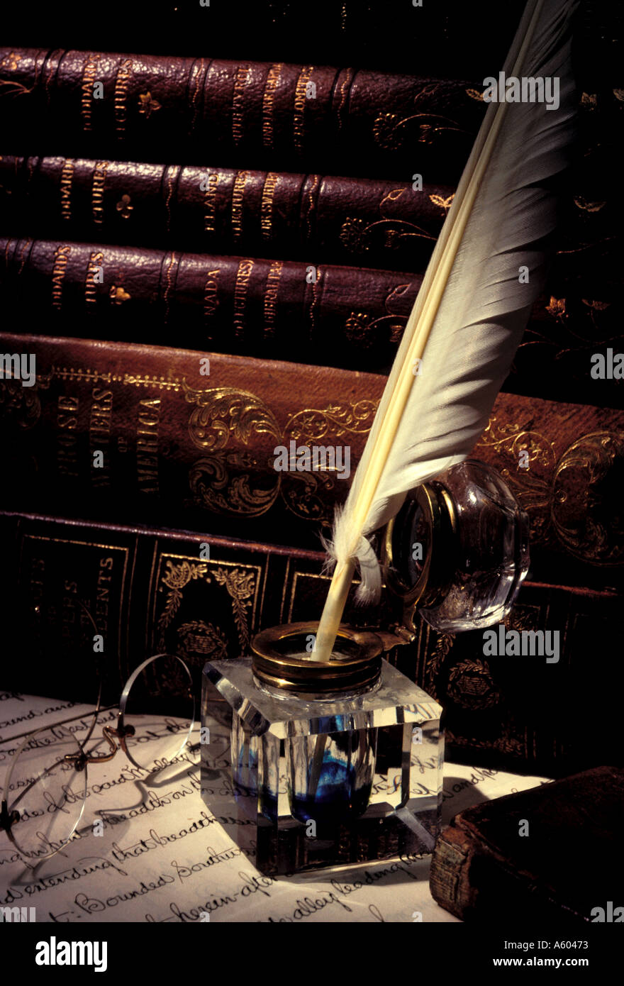 Ink Well Quill High Resolution Stock Photography and Images Alamy