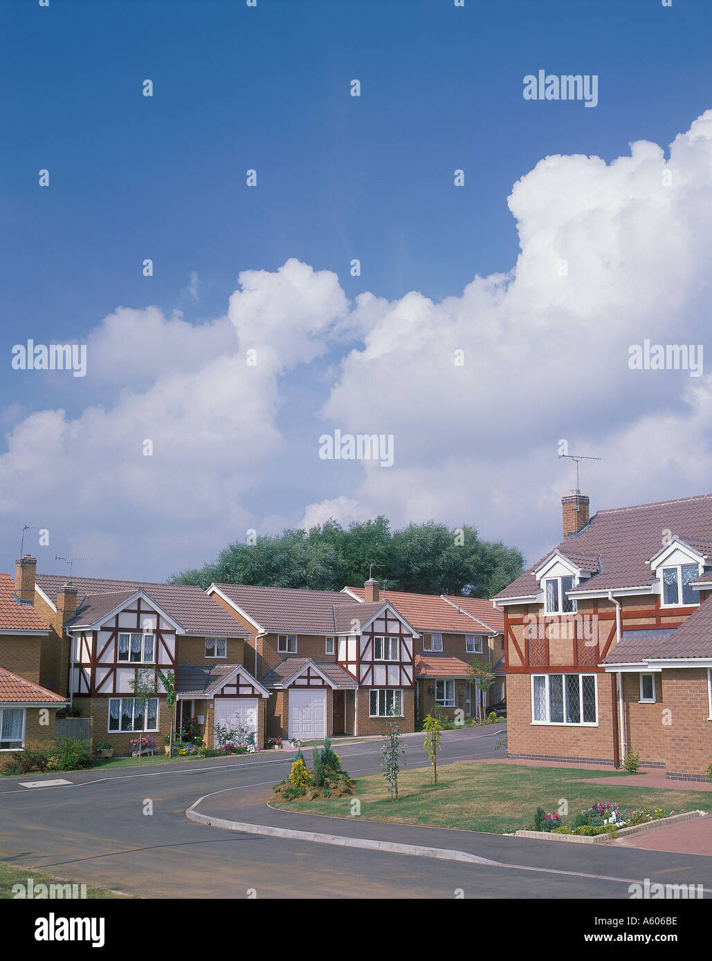 Housing Estate England Stock Photo Alamy