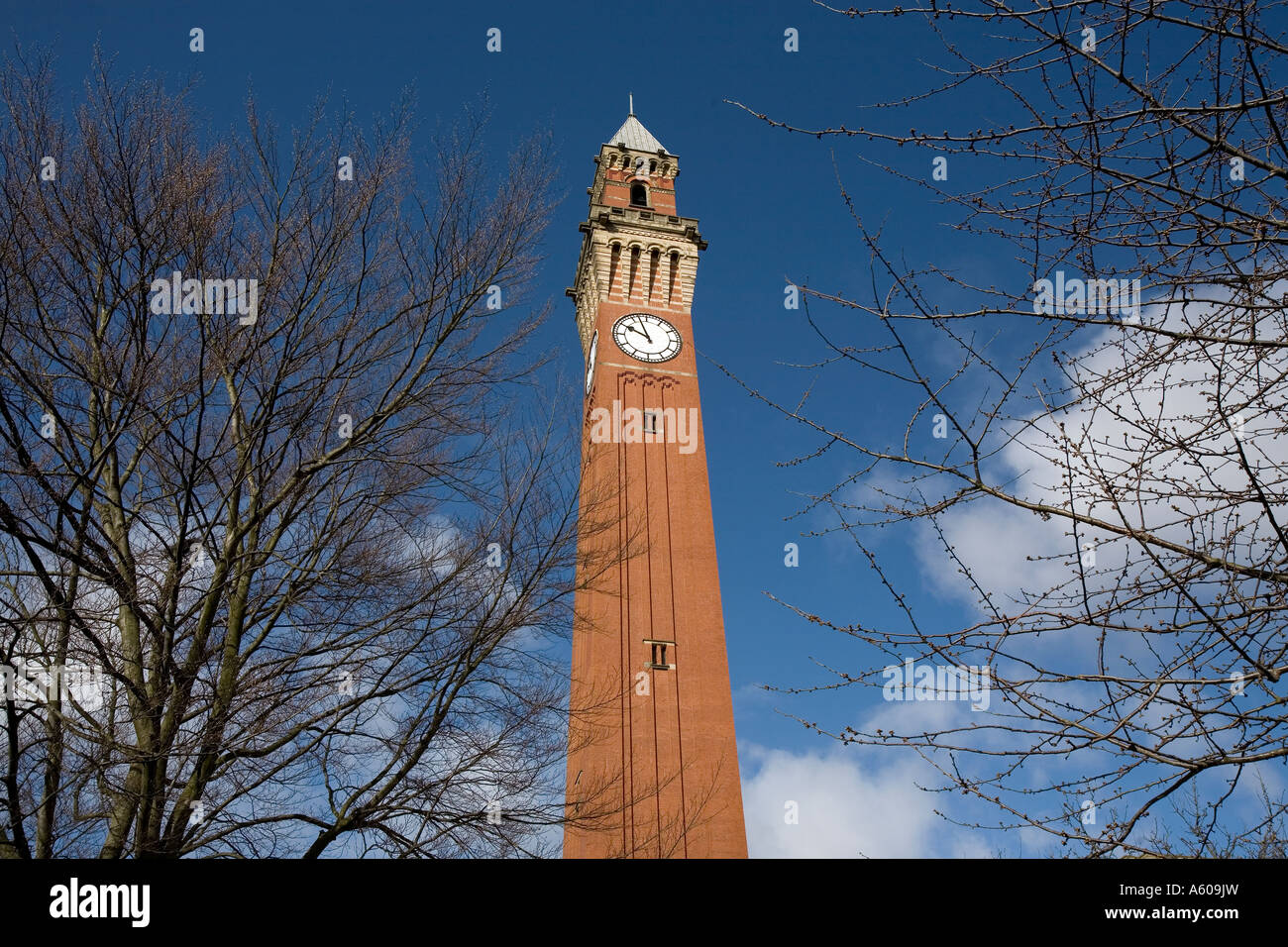 The famous Clock Tower land mark at University of Birmingham West