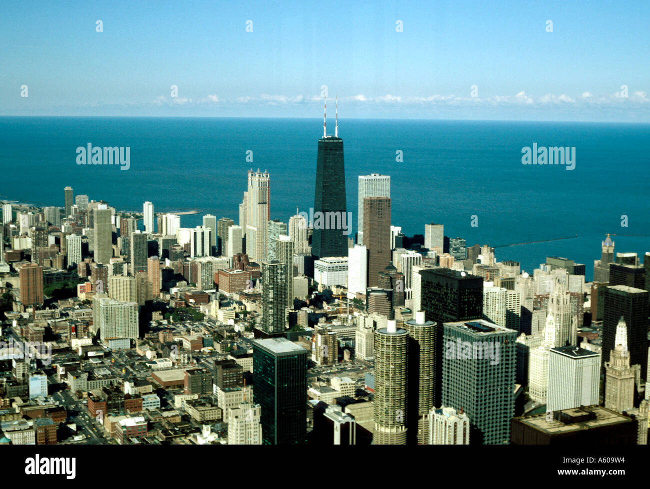 Illinois Chicago View from Sears Tower Stock Photo