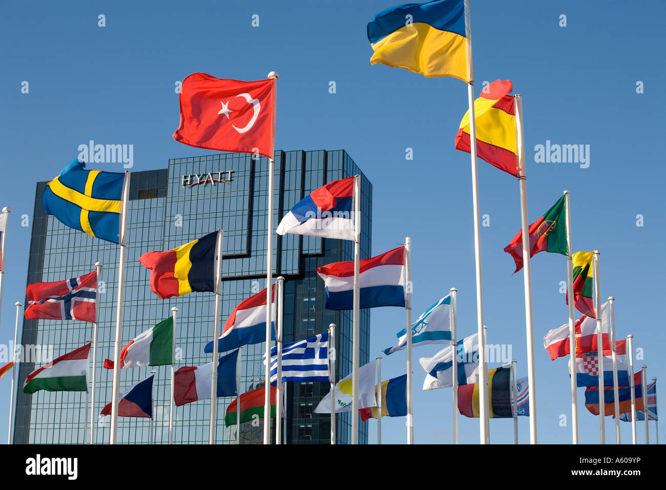 European Flags Flying High Resolution Stock Photography and Images Alamy