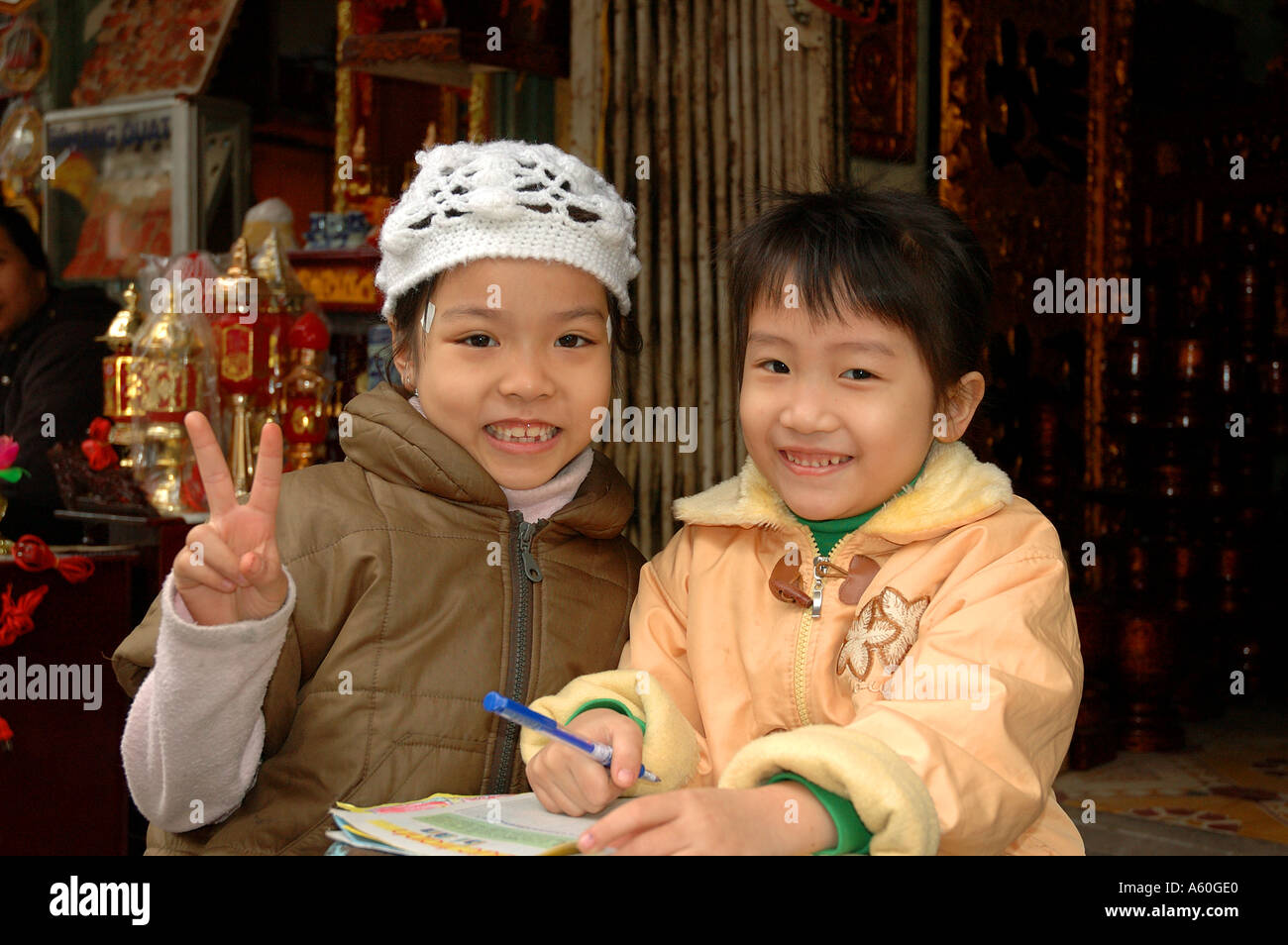 Hanoi local people in the Old Quarter Vietnam South East Asia orient