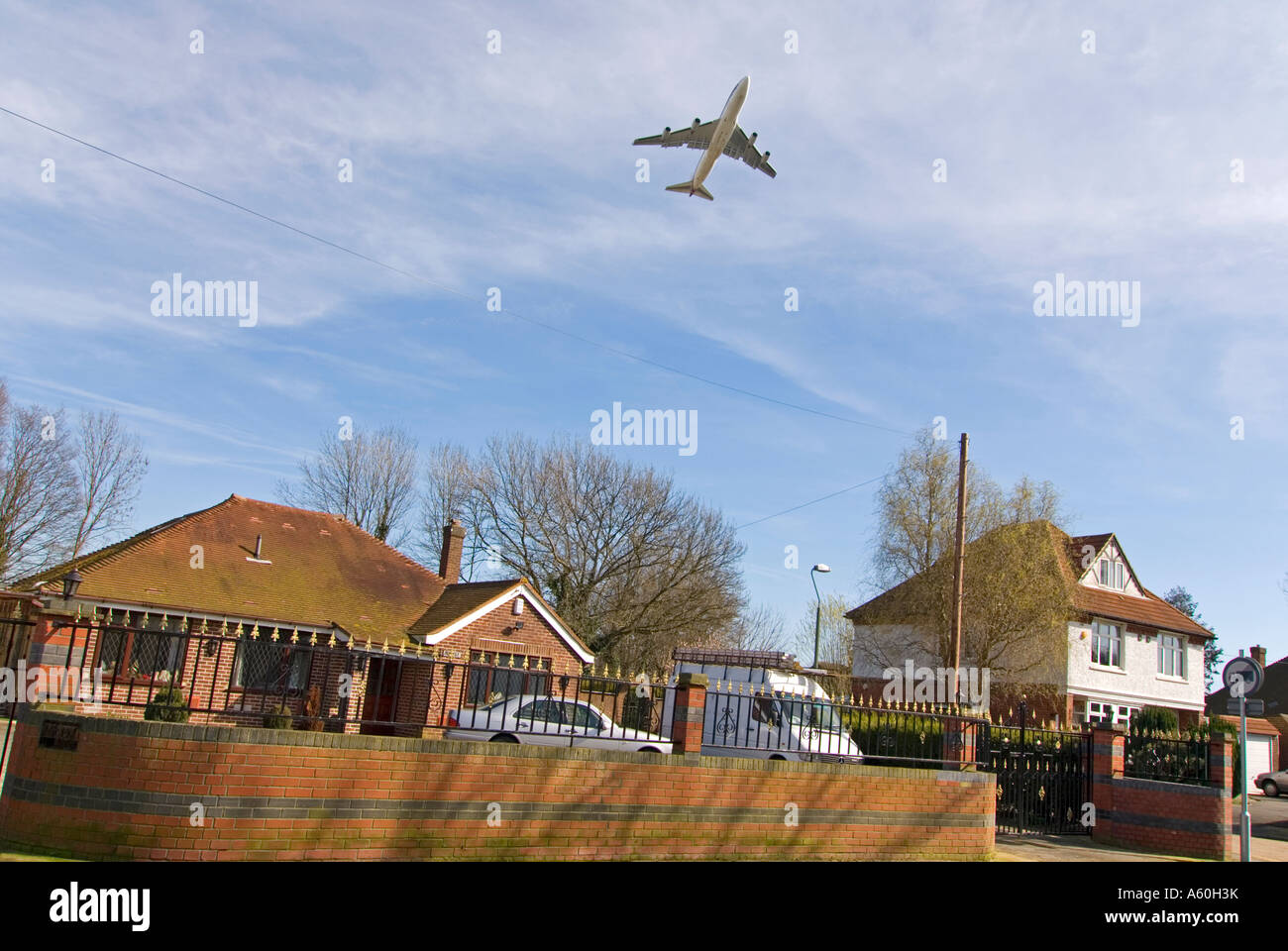 Plane Flying Over Houses Heathrow Hi res Stock Photography And Images Plane Flying Over Houses Heathrow Hi res Stock Photography And Images
