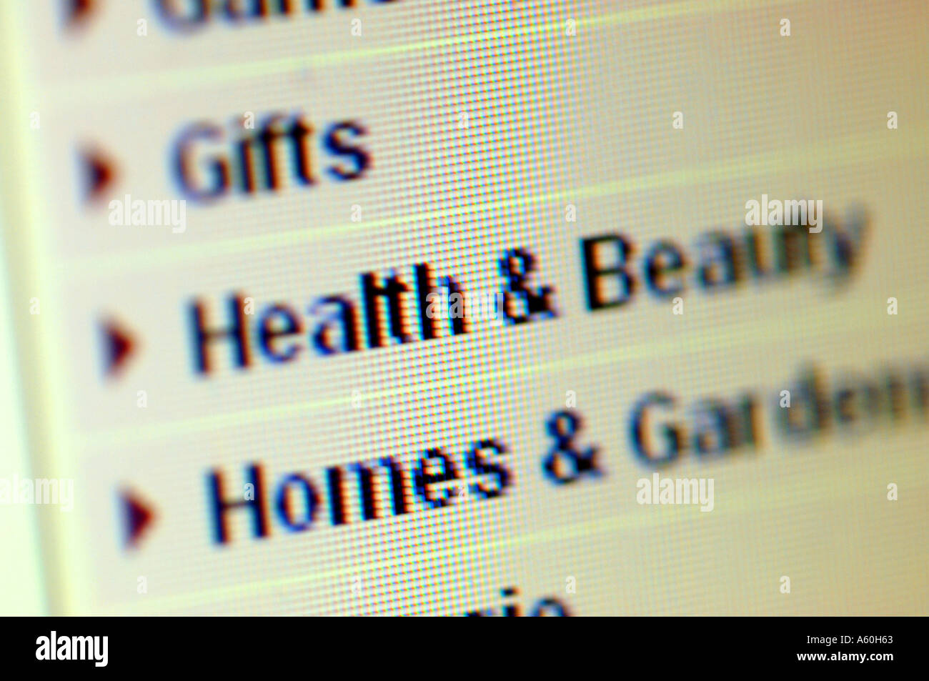 internet screen monitor detail Stock Photo - Alamy