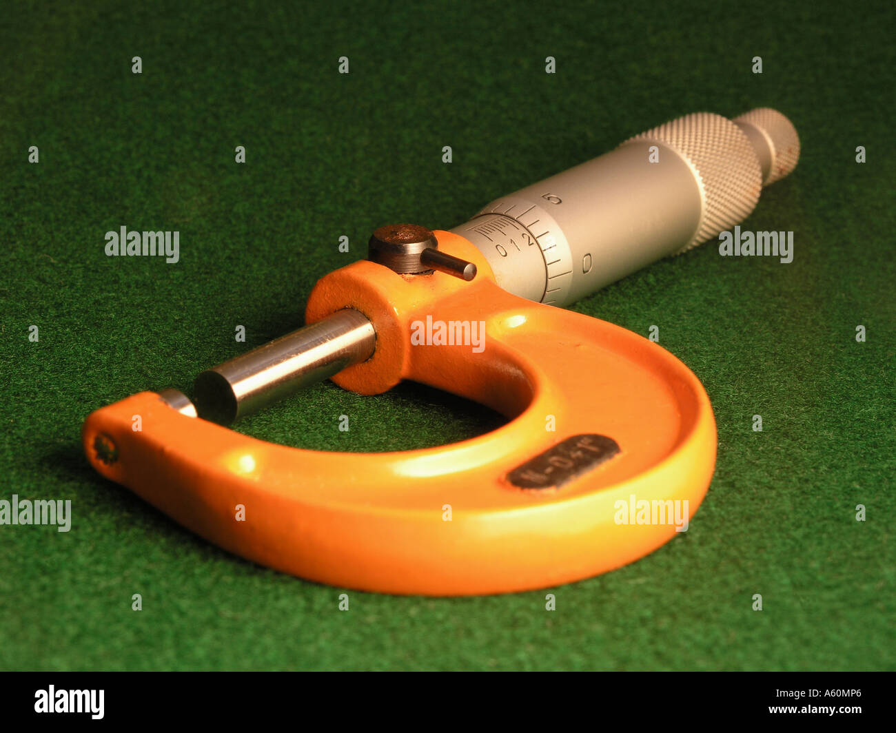 Micrometer (English Units) Icon of Precision and Quality Stock Photo