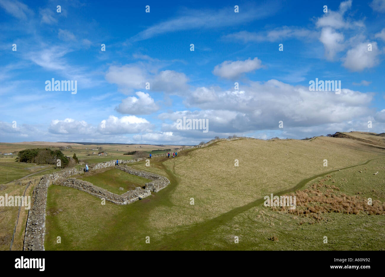 Remains hadrian s wall hi-res stock photography and images - Alamy