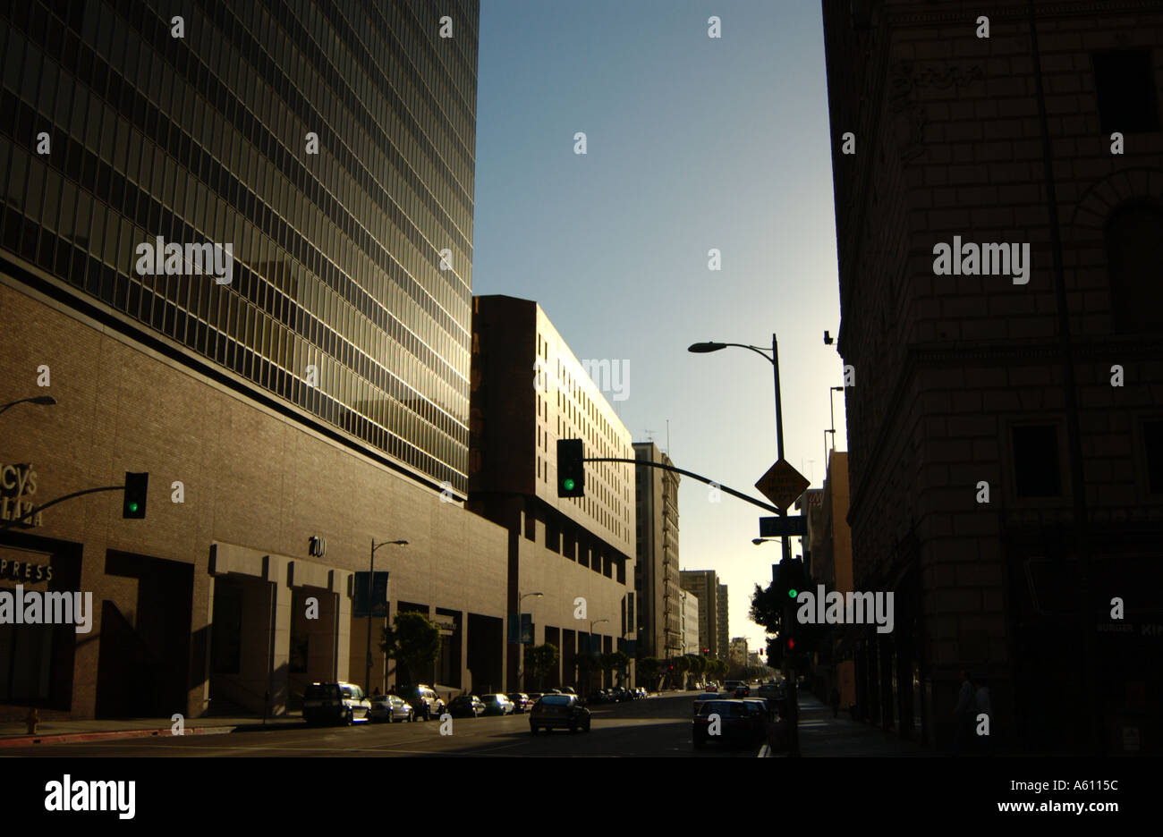 Los Angeles Skyscraper Buildings Stock Photo Alamy