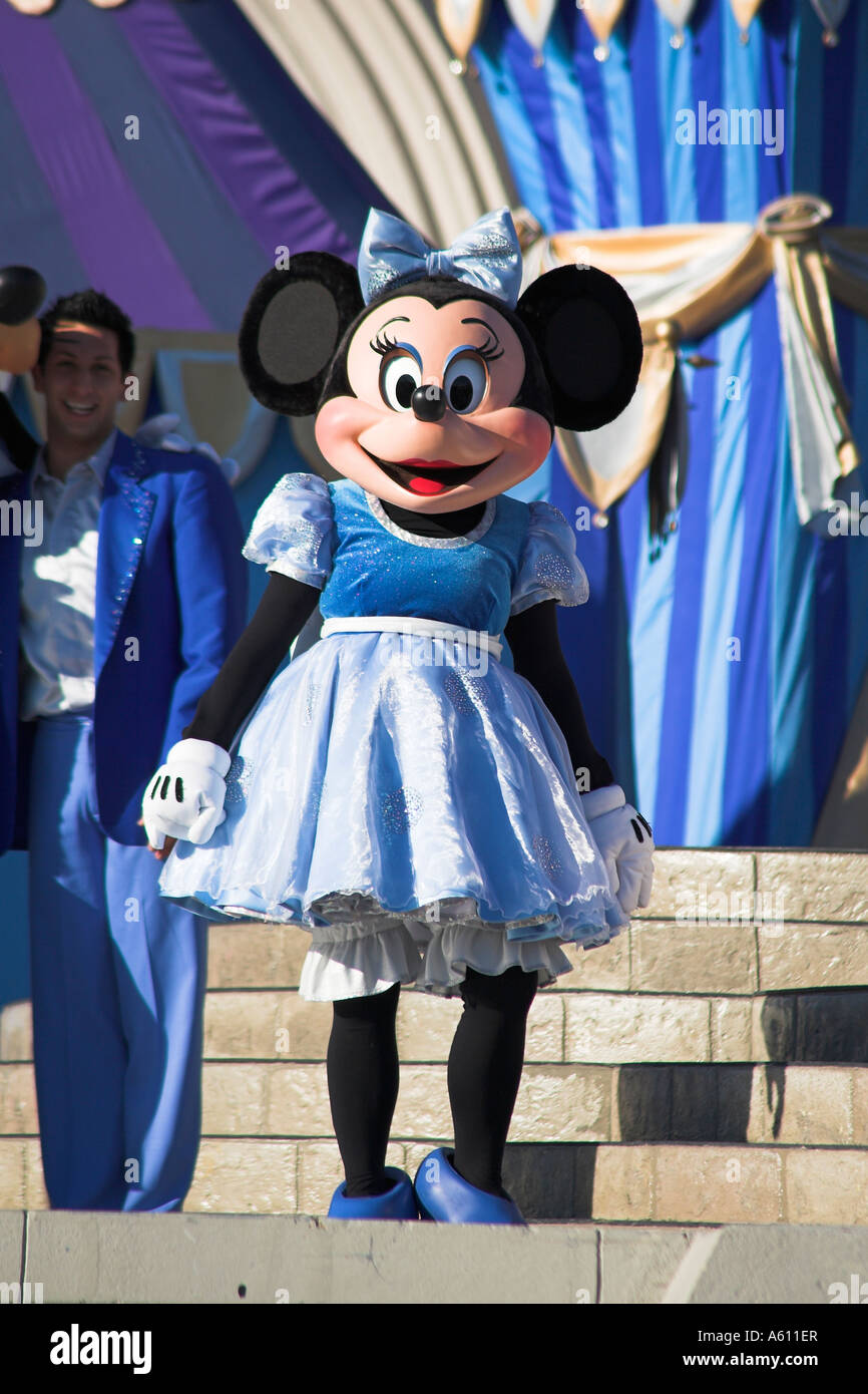 Minnie Mouse on stage, Magic Kingdom, Orlando, Florida, USA Stock Photo