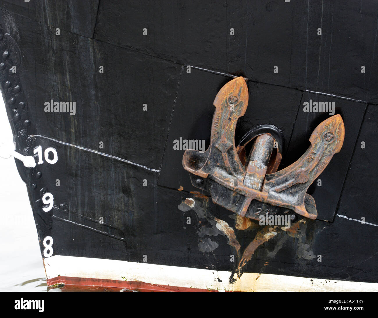 Anchor of a sailing ship Stock Photo Alamy