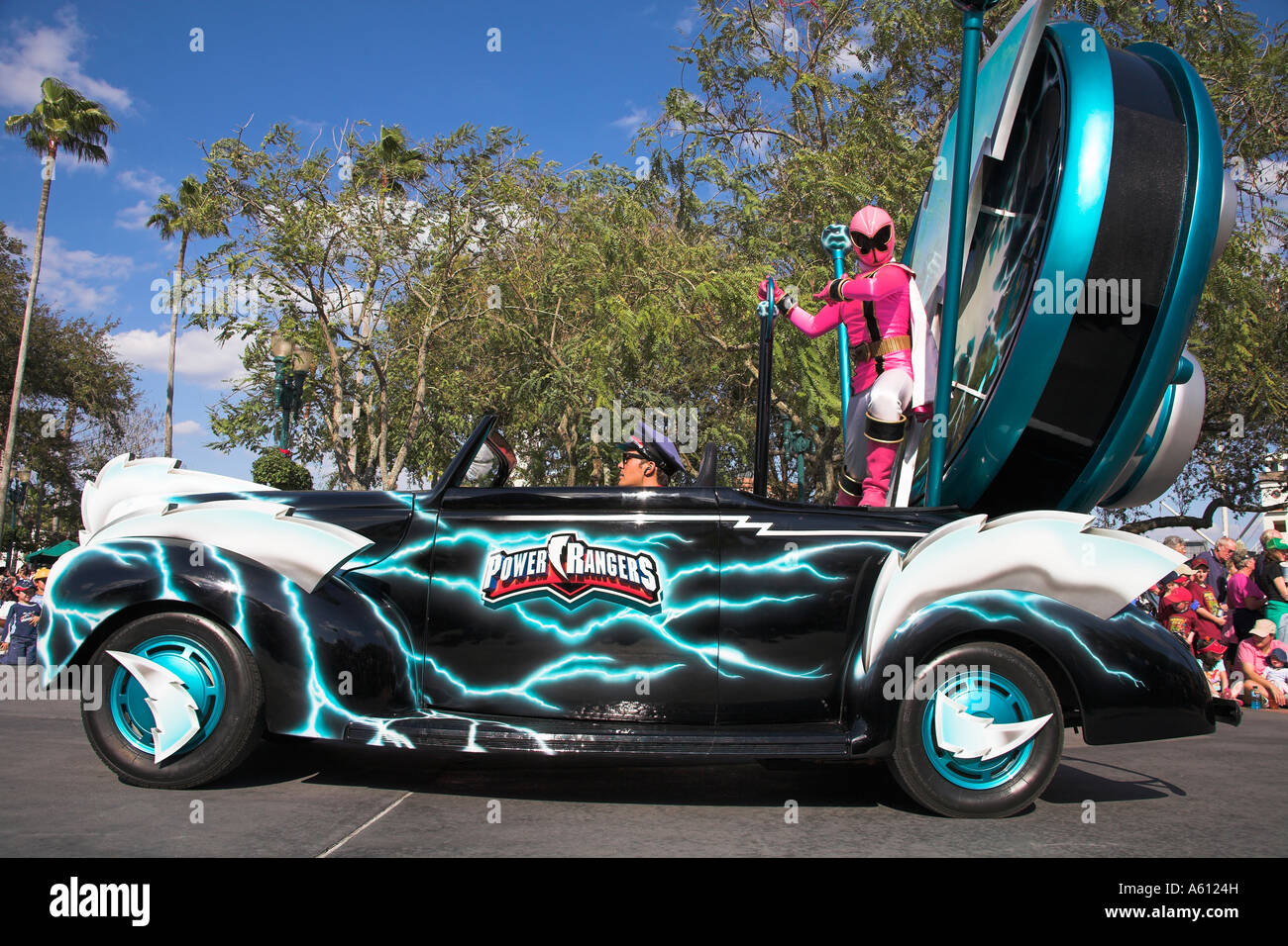 Power Rangers, Disney Stars and Motor Car Parade, Disney MGM Studios, Orlando, Florida, USA Stock Photo