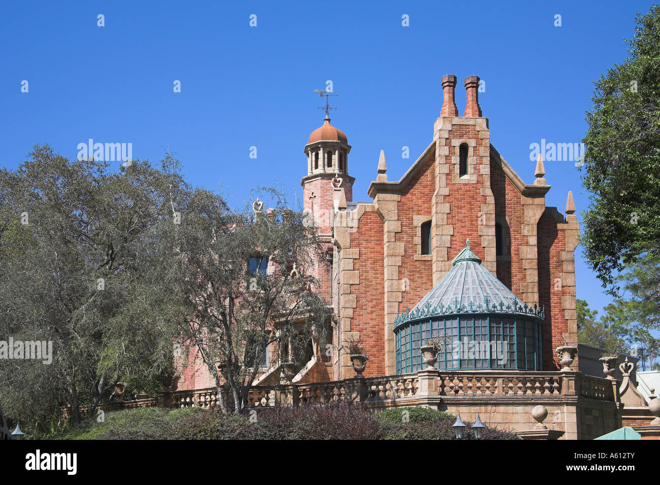 The Haunted Mansion, Liberty Square, Magic Kingdom, Disney World, Orlando, Florida, USA Stock Photo