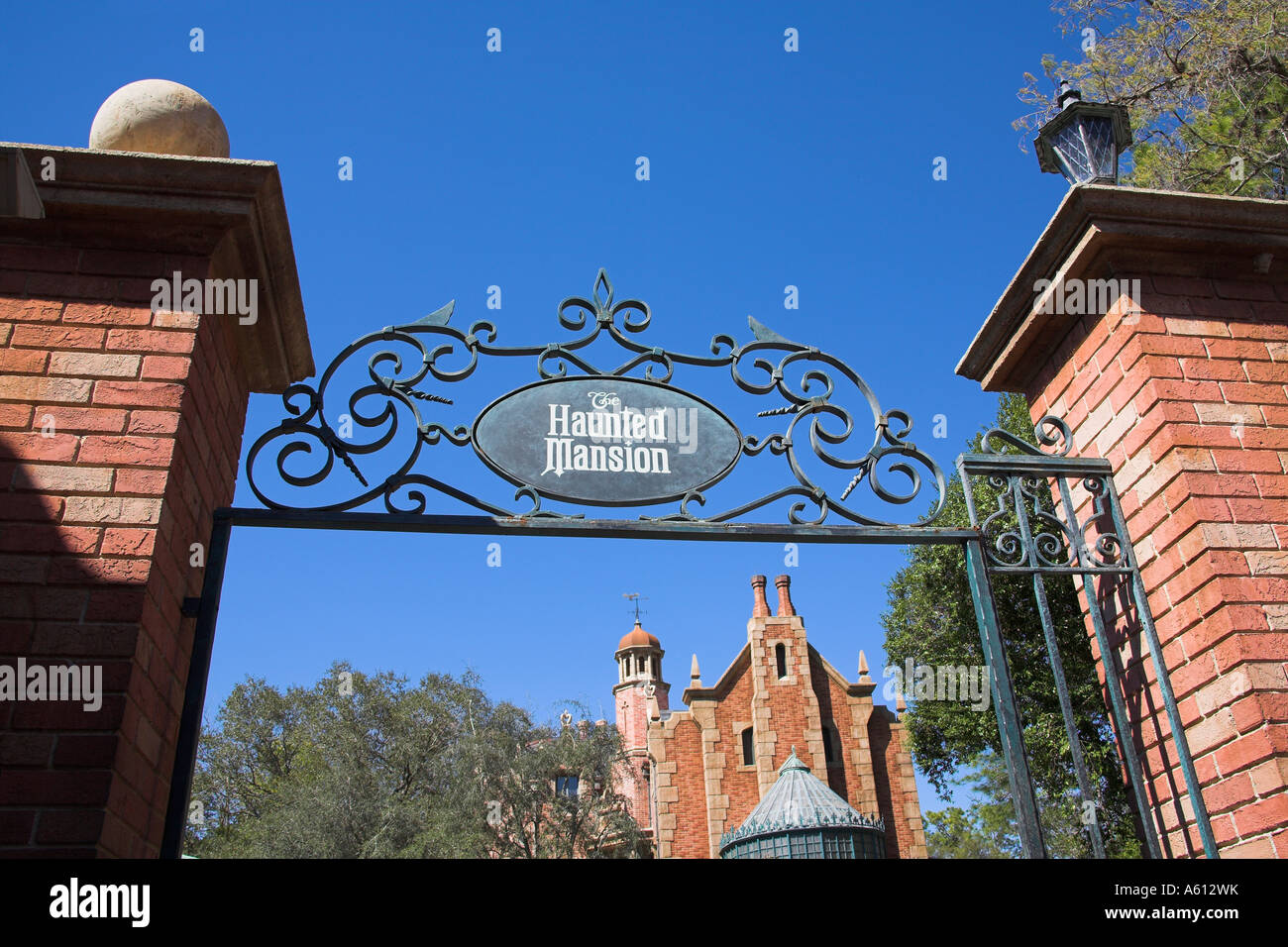 The Haunted Mansion, Liberty Square, Magic Kingdom, Disney World, Orlando, Florida, USA Stock Photo