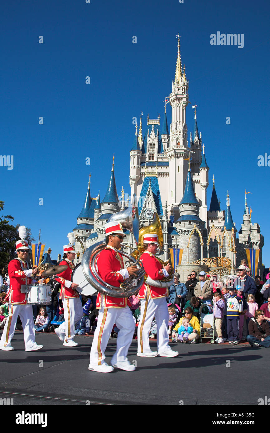Marching band, Disney Dreams Come True Parade, Magic Kingdom, Disney