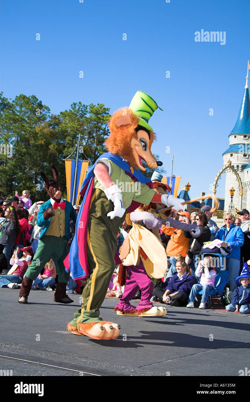Honest John Fox, Disney Dreams Come True Parade, Magic Kingdom, Disney World, Orlando, Florida, USA Stock Photo