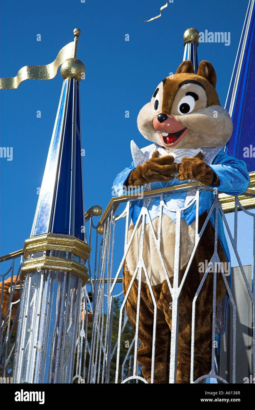 Chipmunk Disney Dreams Come True Parade Magic Kingdom Disney World Orlando Florida Usa Stock Photo Alamy