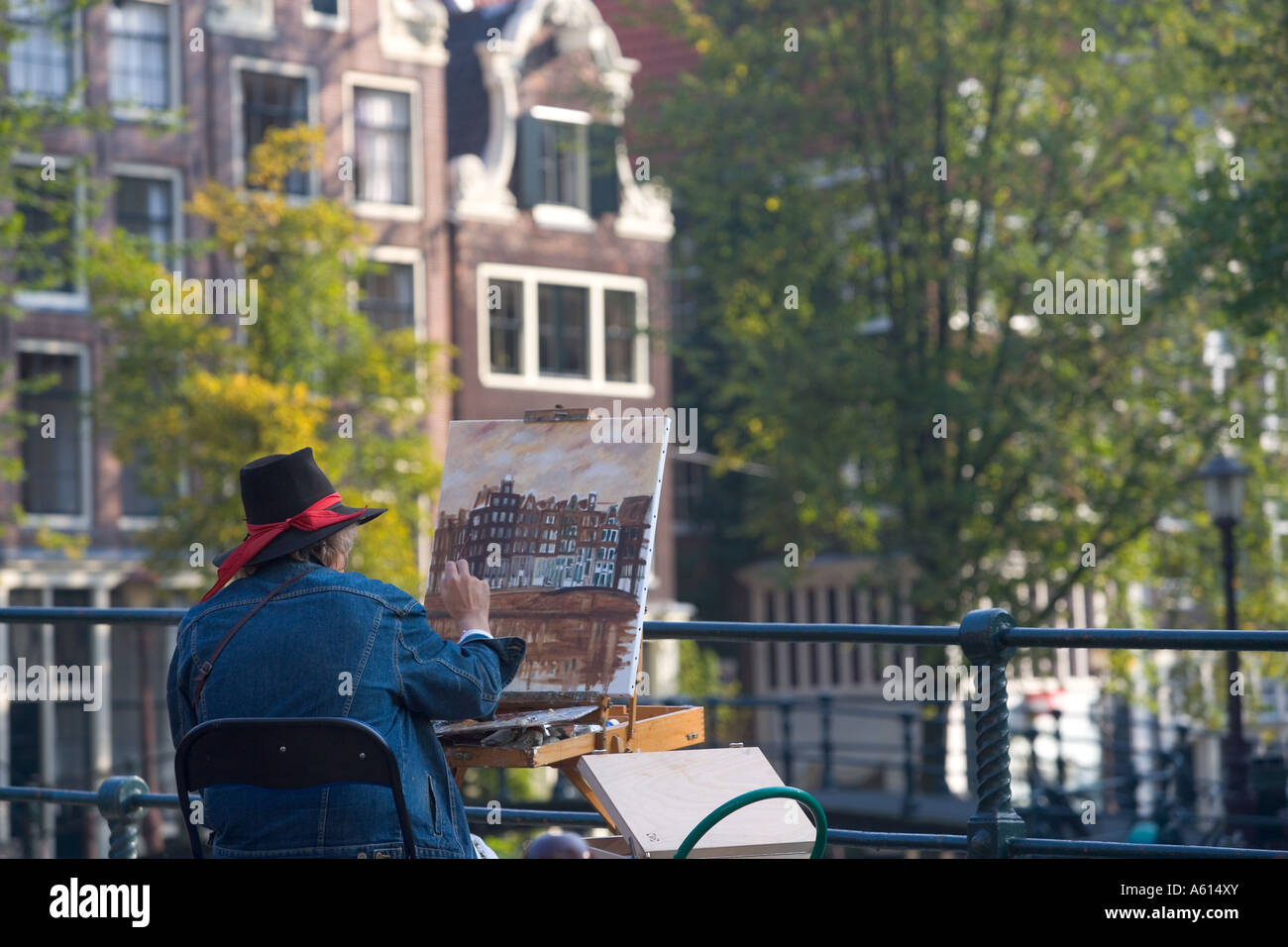 Artist in Amsterdam, Netherlands Stock Photo Alamy