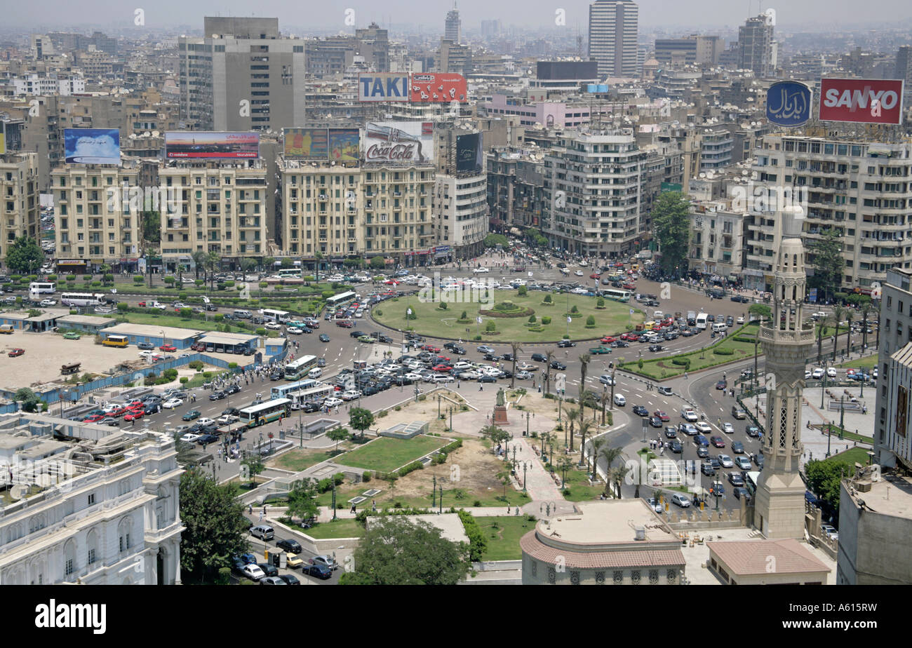 Cairo Midan Tahrir square Egypt Stock Photo