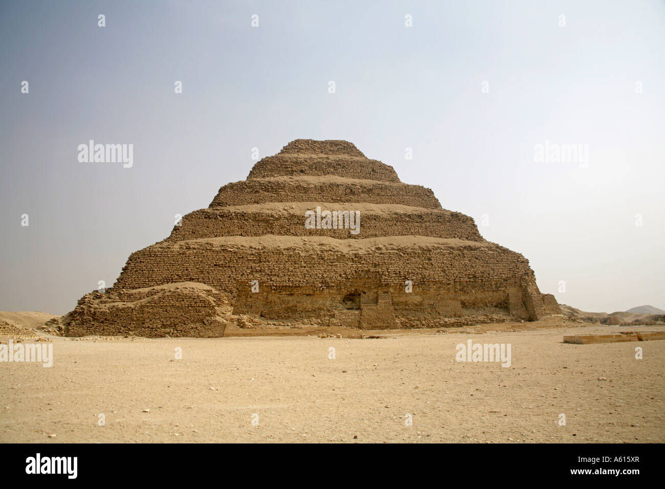 Saqqara The step pyramid of Djoser Egypt Stock Photo - Alamy