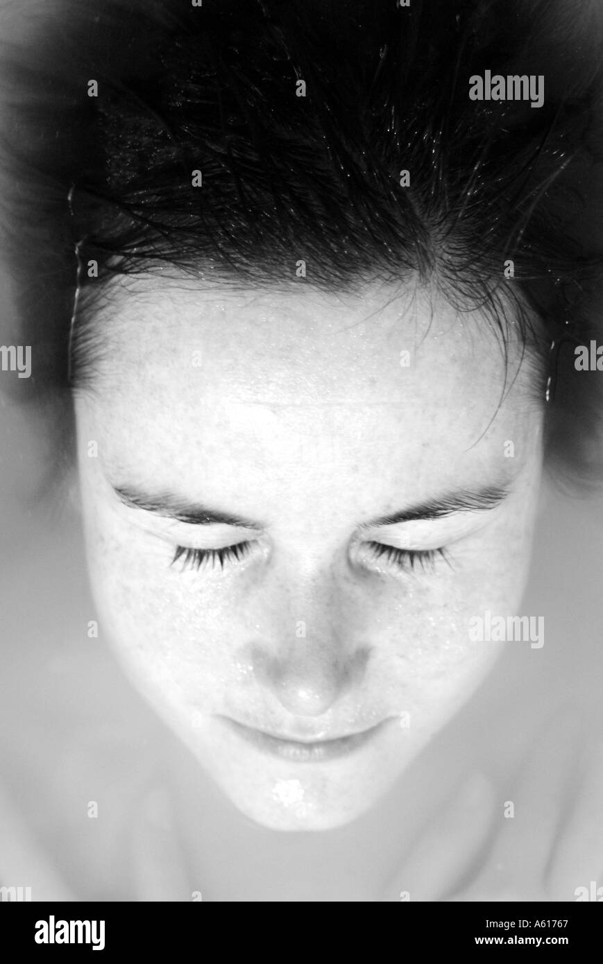 face underwater Stock Photo