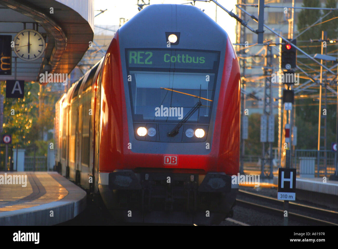 Regional train Berlin - Cottbus, Berlin Germany Stock Photo - Alamy