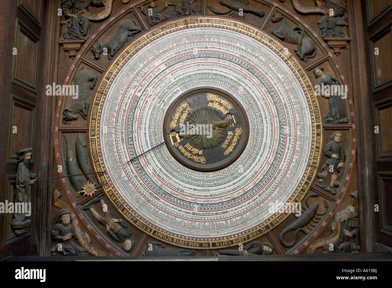 Astronomical clock, St. Marienkirche, Rostock, MecklenburgWest