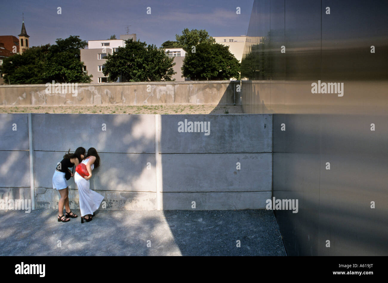 Memorial Berlin Wall, Bernauer Strasse, Berlin, Germany Stock Photo