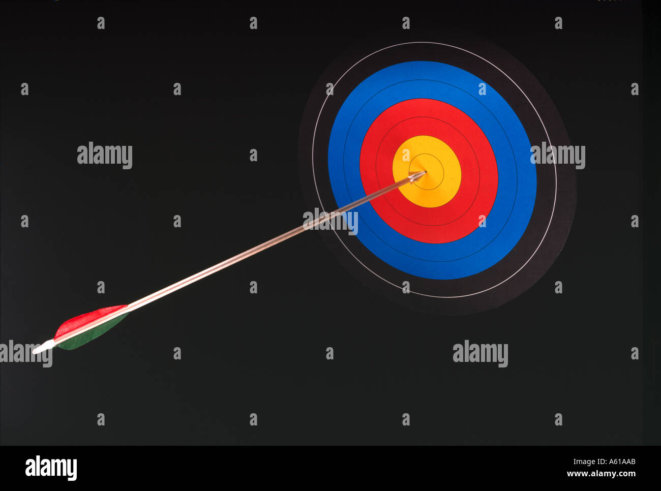 on target bullseye Stock Photo Alamy