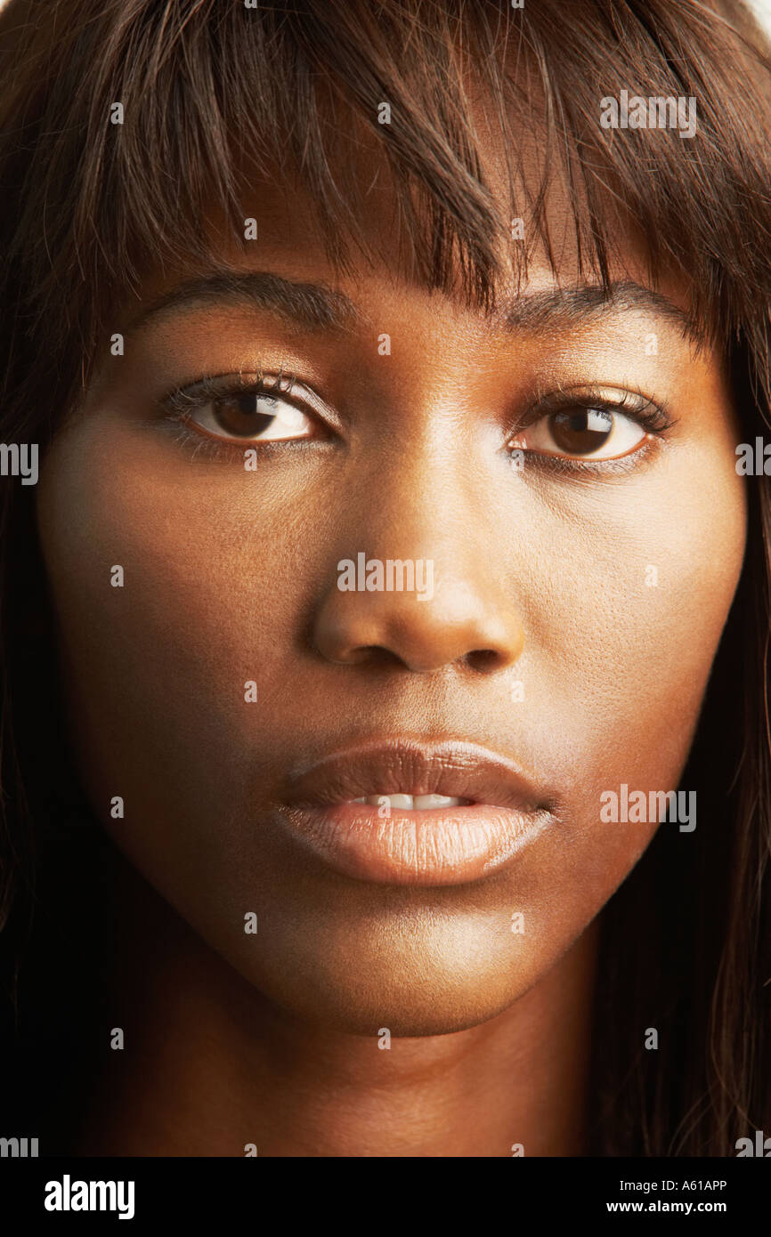 Download Close Up Of African Woman S Face Stock Photo Alamy