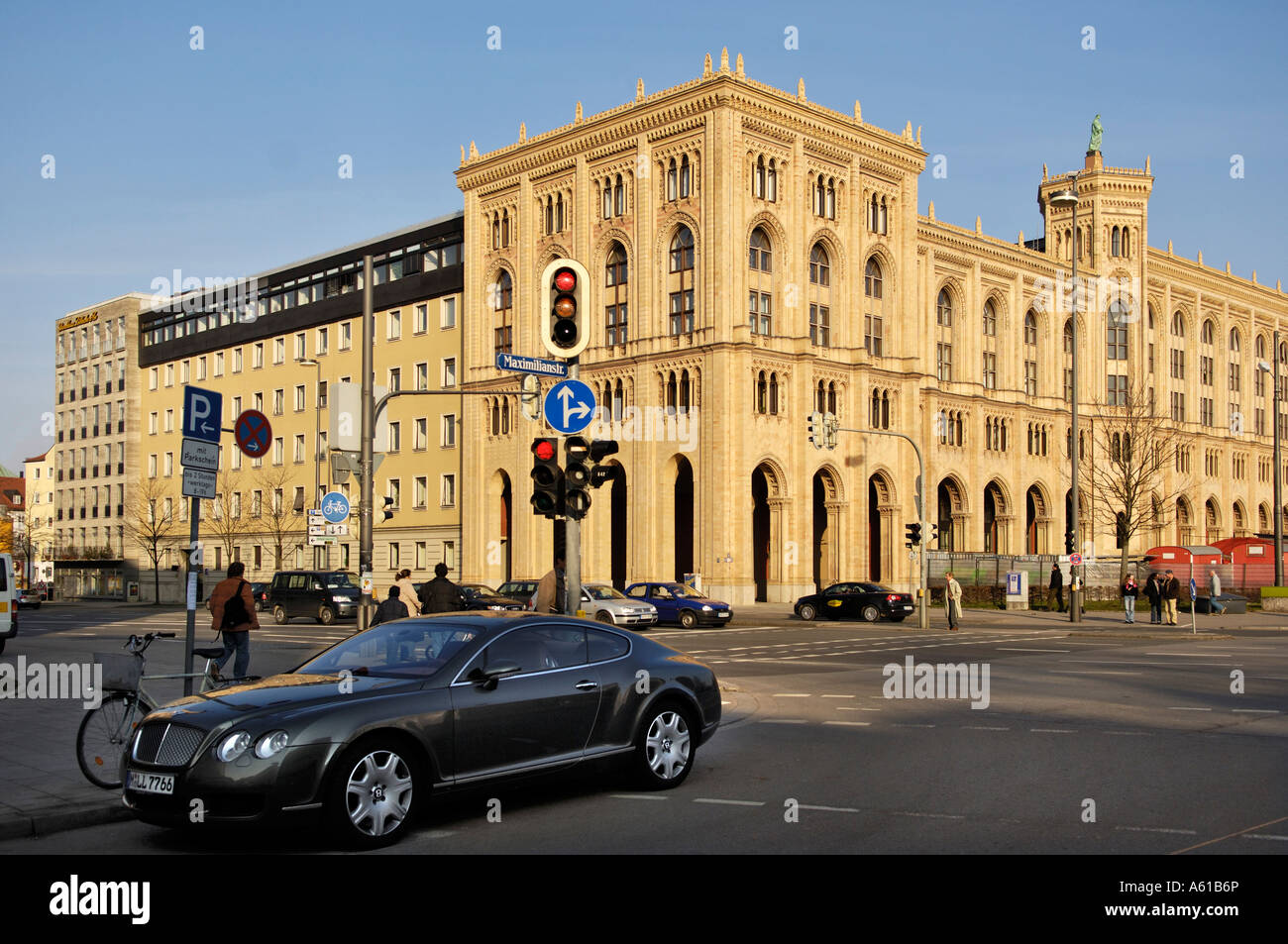 View of the Maximilianstrasse, Munich, Bavaria, Germany Stock Photo - Alamy