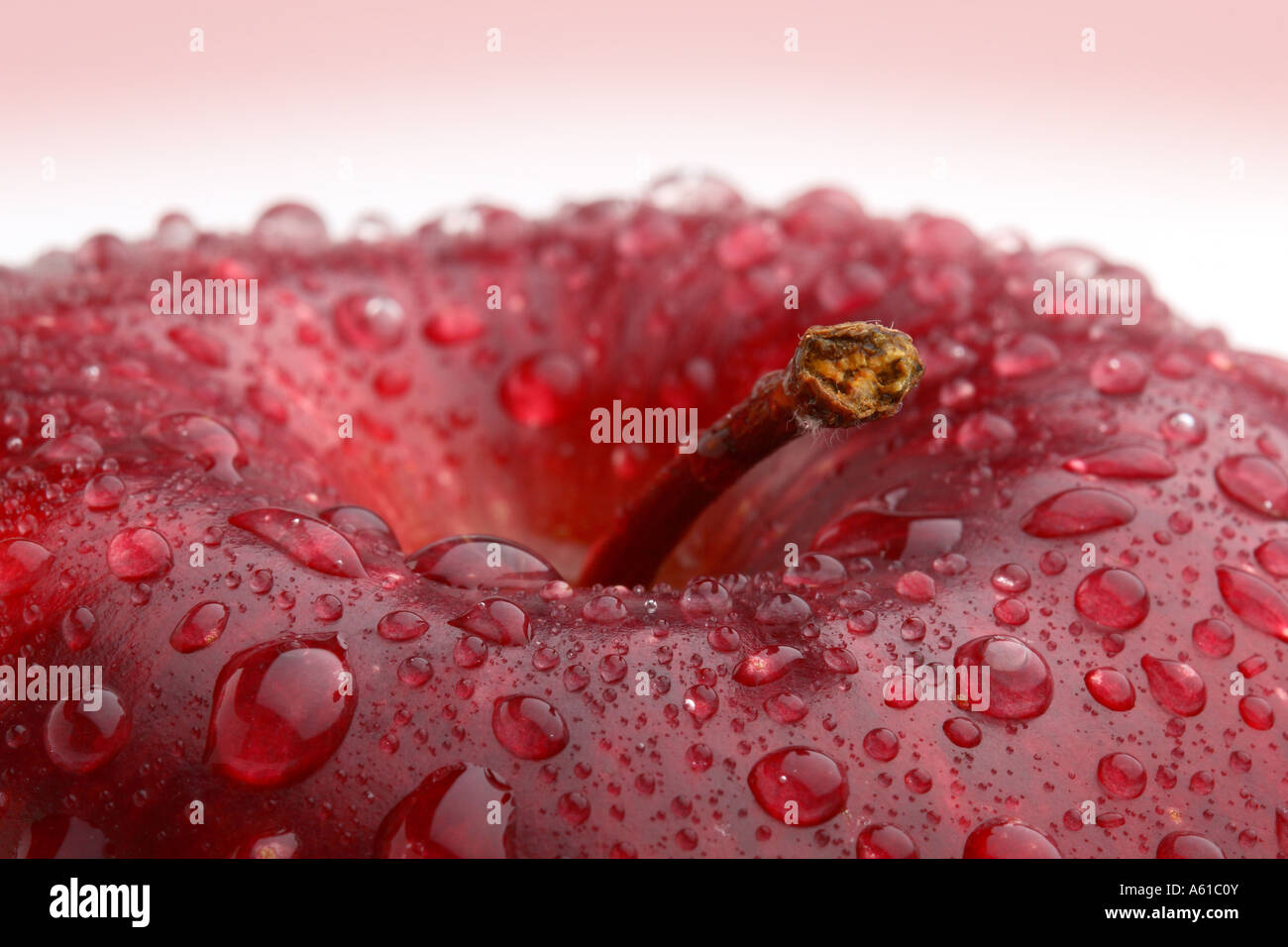 Apple with waterdrops Stock Photo