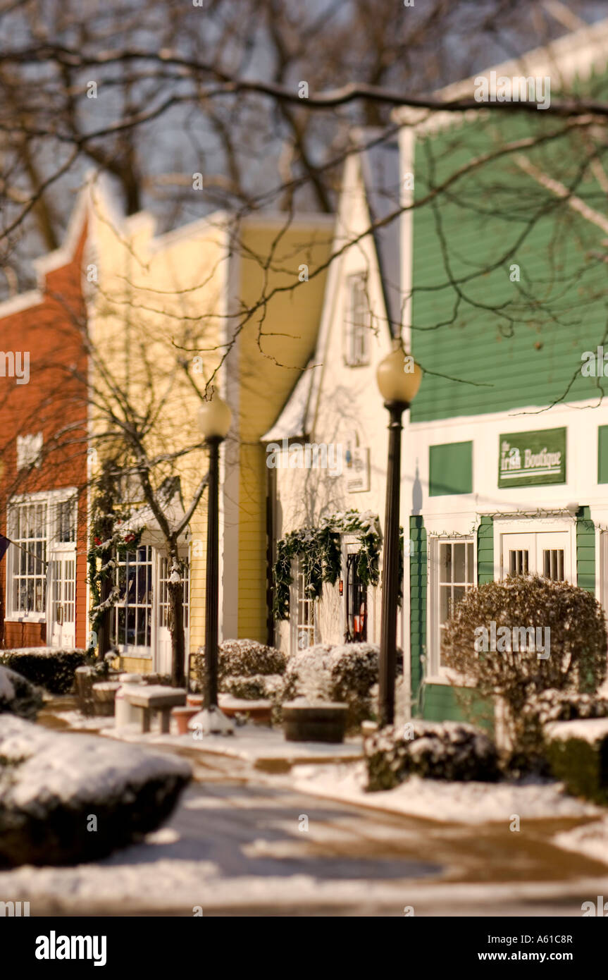 Shops in Long Grove Illinois Stock Photo Alamy