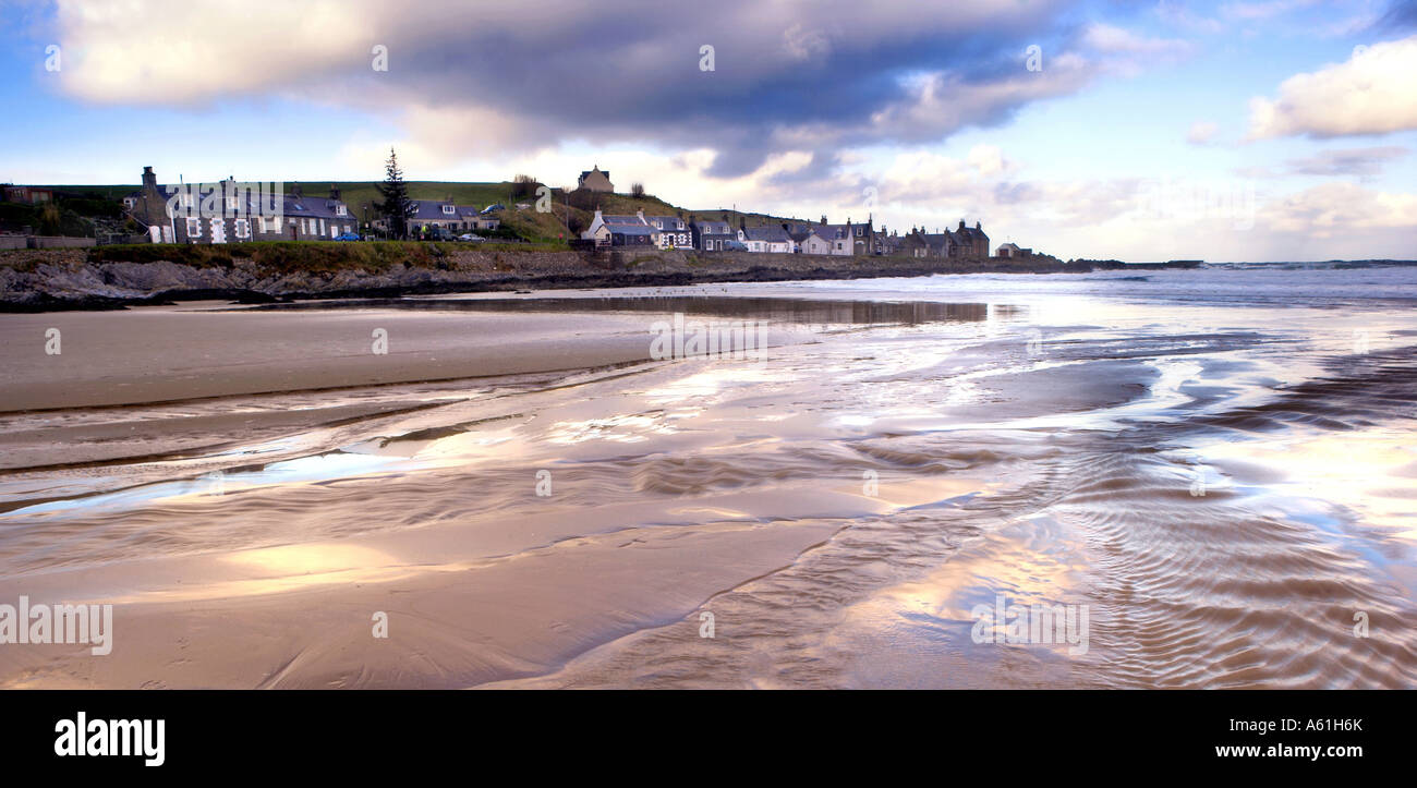 Sandend beach near Banff in the North East of Scotland Stock Photo Alamy