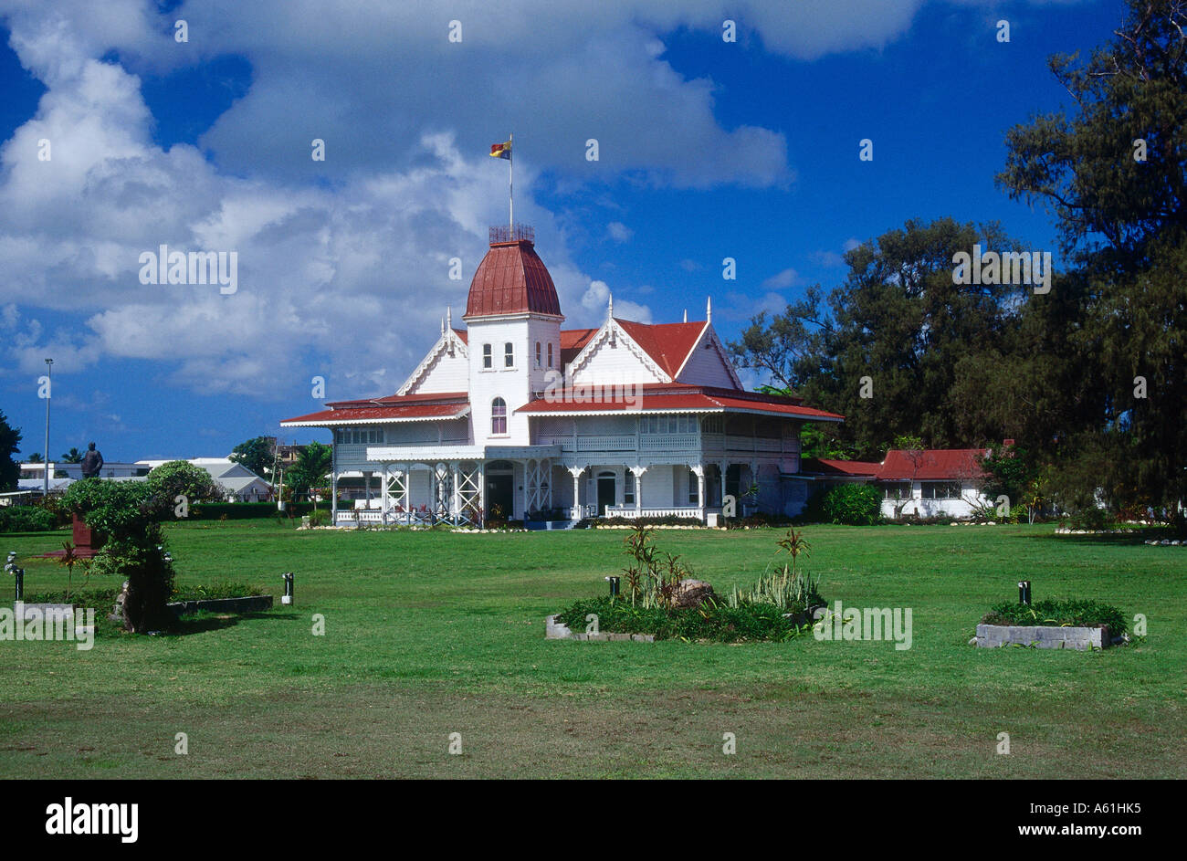 Facade of palace, Royal Palace, Tonga Stock Photo Alamy