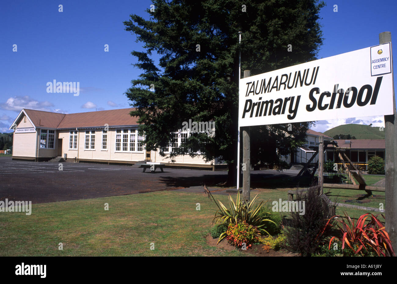Taumarunui Primary School in New Zealand South Pacific Stock Photo Alamy