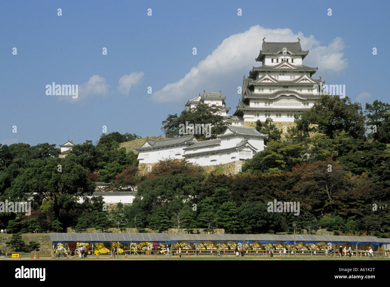 Japan Kansai Himeji Himeji jo White Egret Castle Stock Photo Alamy