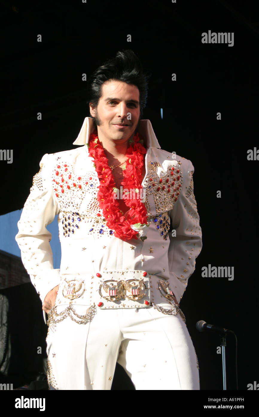 Elvis Presley impersonator festival in Collingwood, Ontario Canada