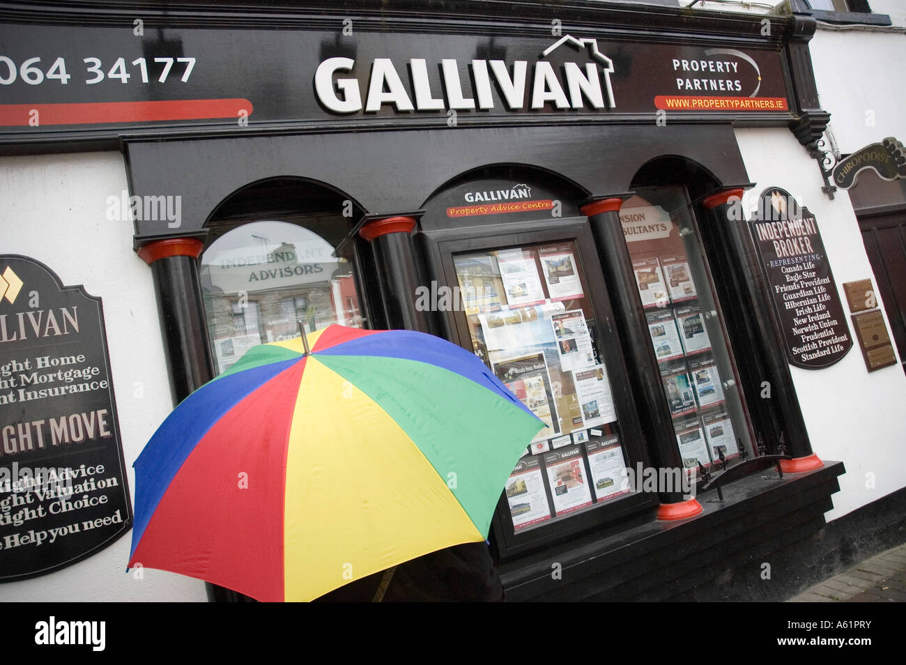 Estate agents window, Killarney, County Kerry, Ireland Stock Photo Alamy
