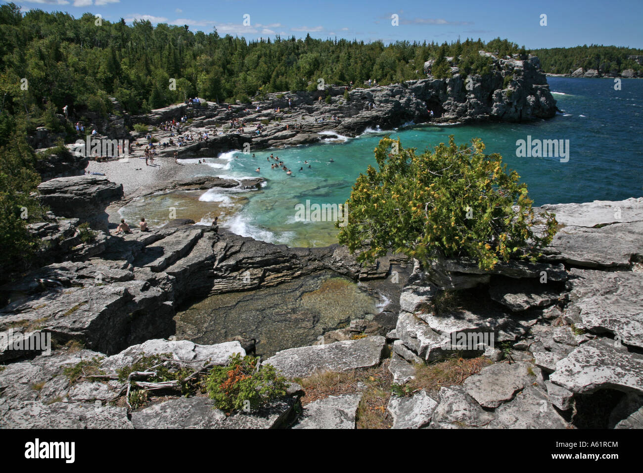 Bay on Lake Huron in Ontario Canada Stock Photo Alamy