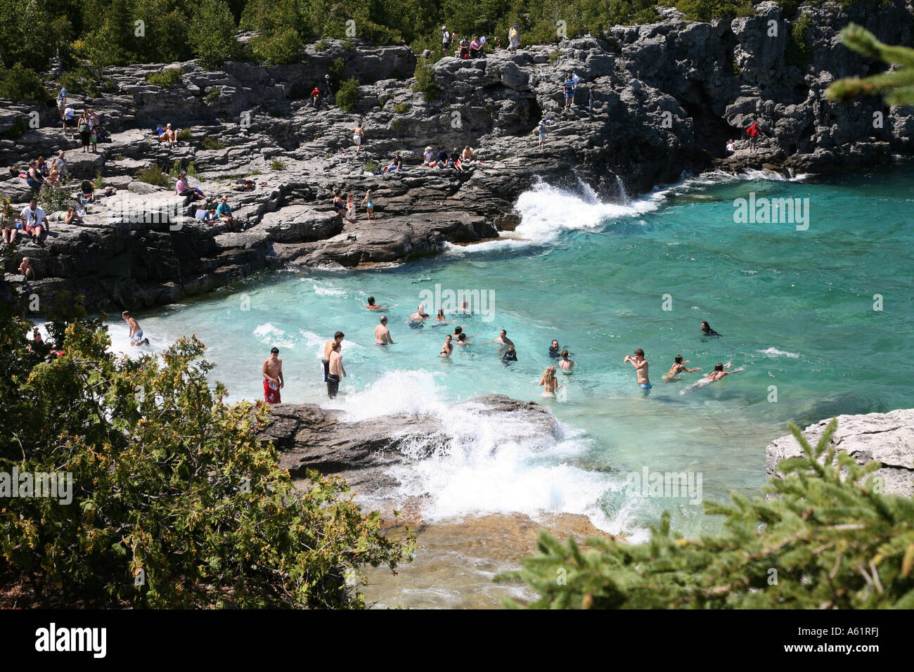 Bay on Lake Huron in Ontario Canada Stock Photo Alamy
