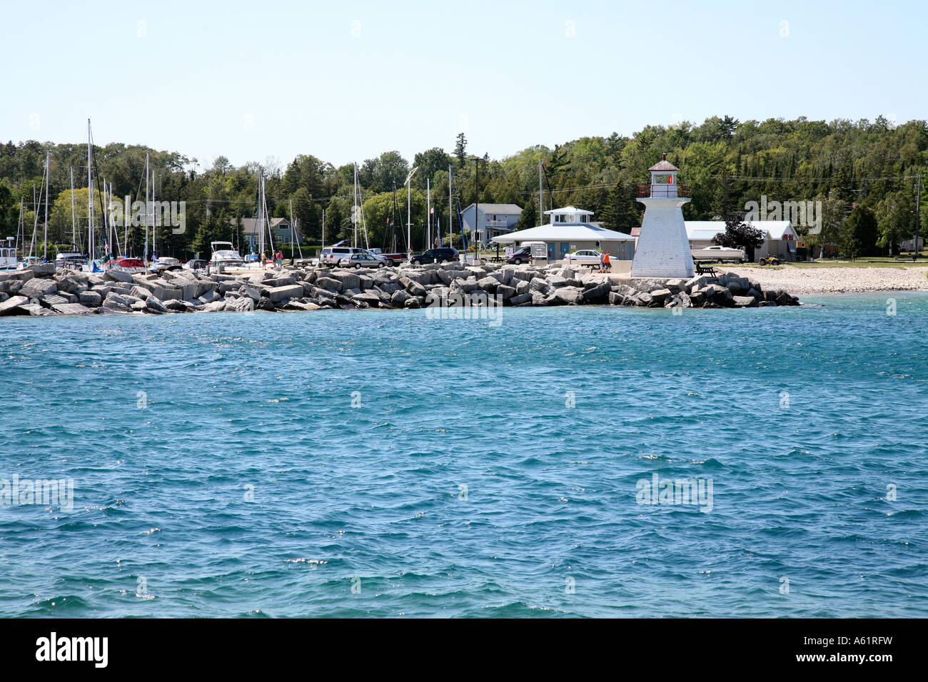 Bay on Lake Huron in Ontario Canada Stock Photo Alamy