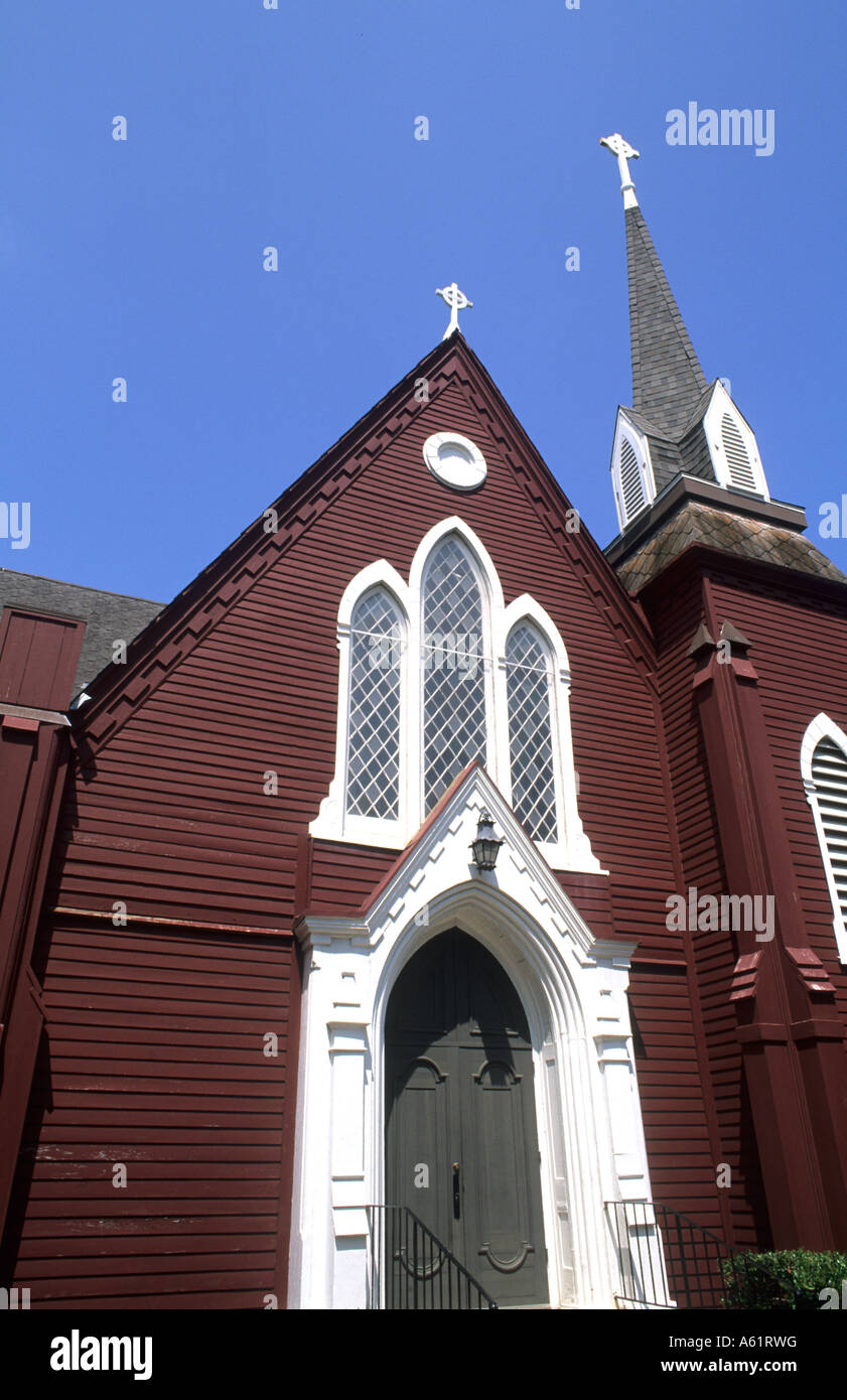 Episcopal Church of the Redeemer in Biloxi Mississippi USA Stock Photo