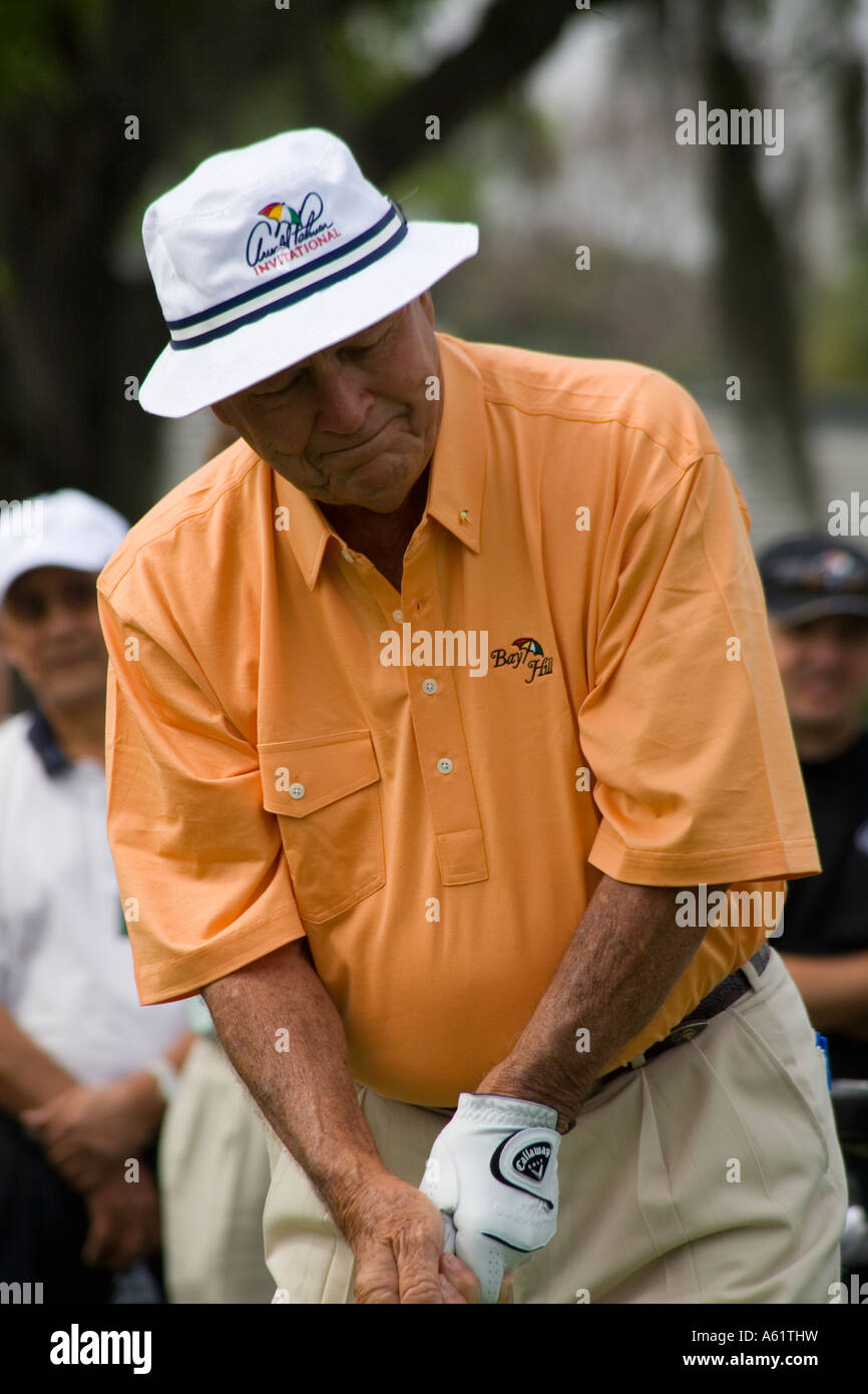Arnold Palmer in his Bay Hill Invitational Golf Tournament Stock Photo