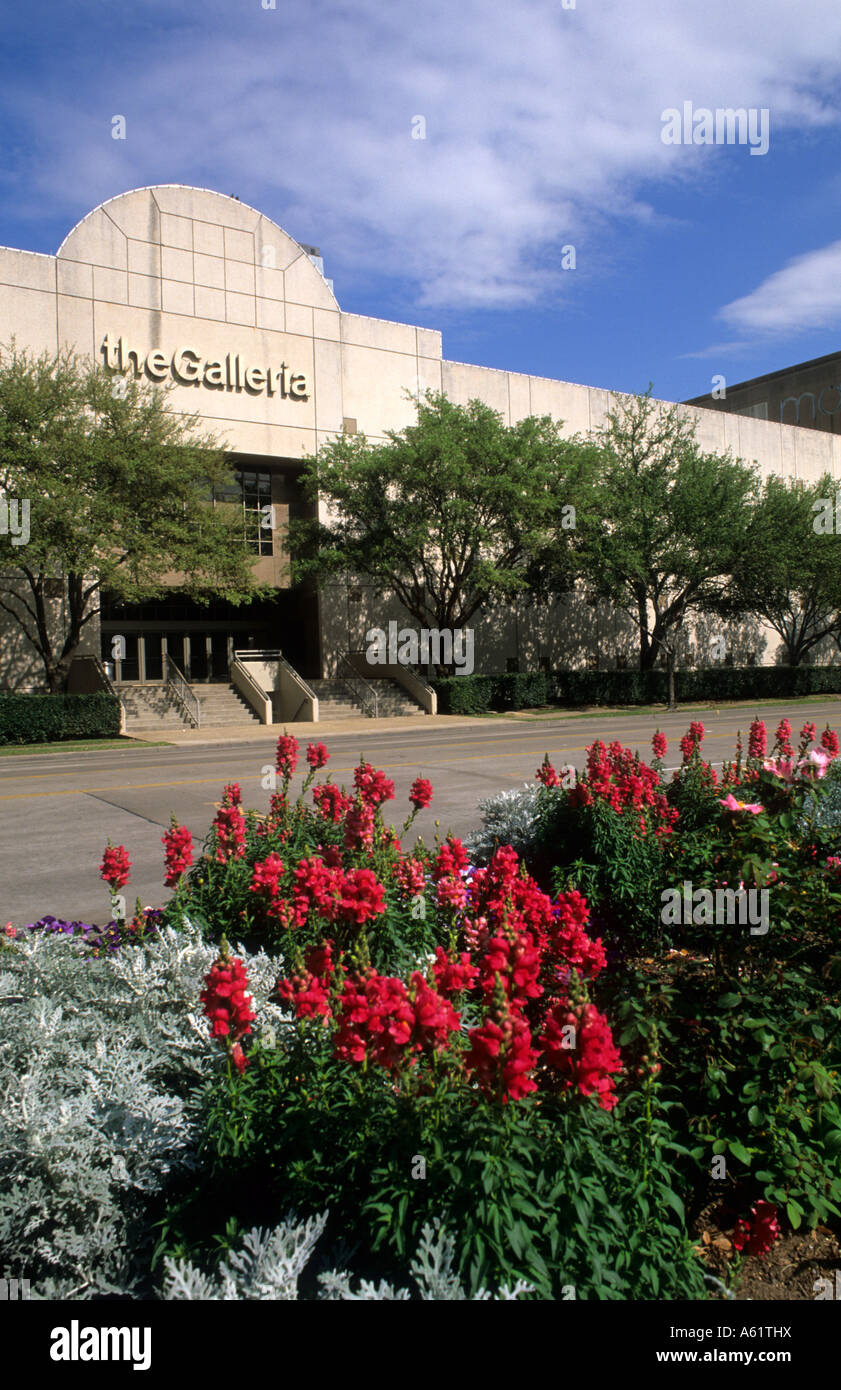 Beautiful modern high end upscale shopping at the famous Galleria Mall in Houston Texas USA Stock Photo