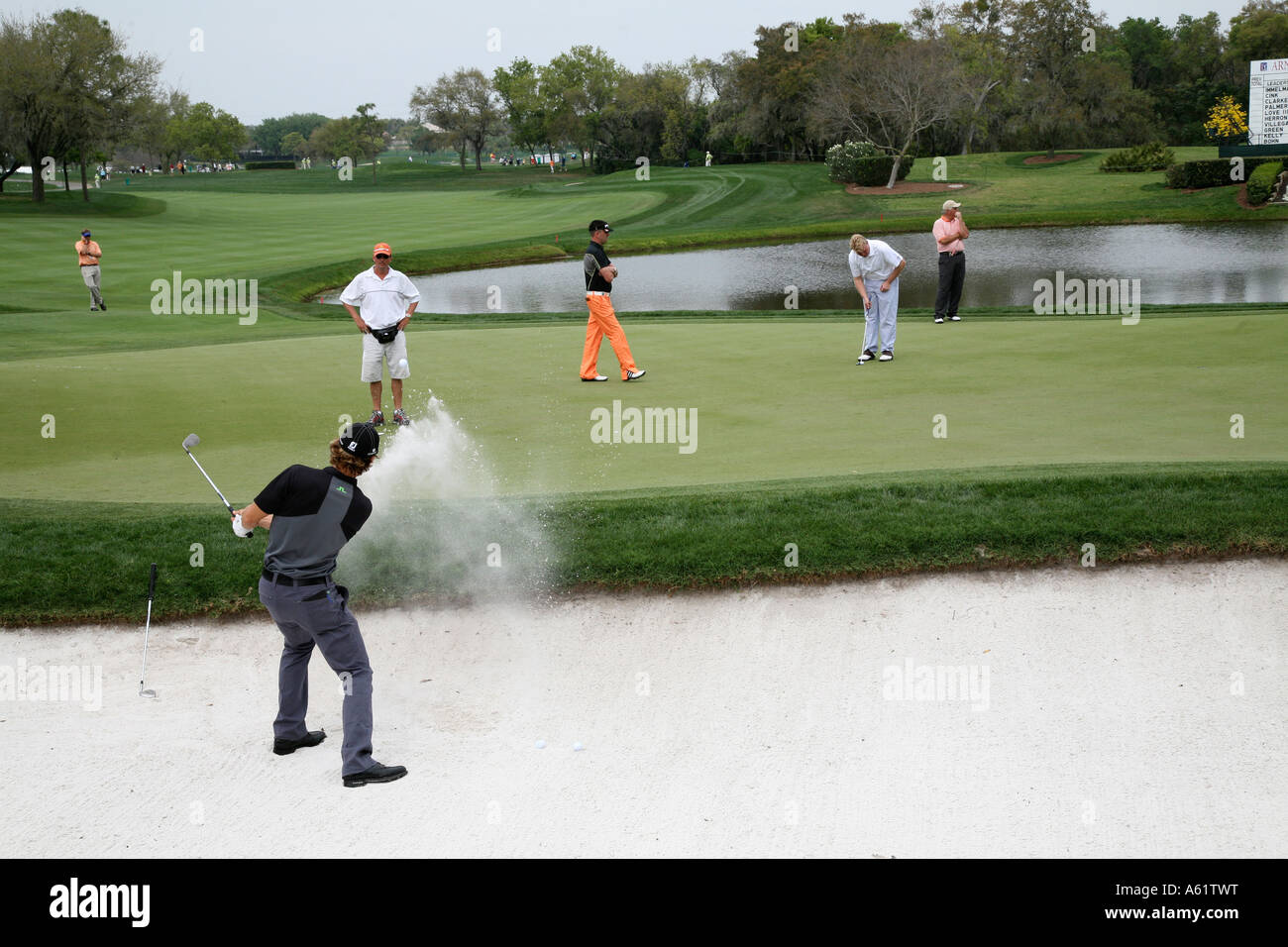 Professional Golfers in Tournament play in the USA Stock Photo Alamy