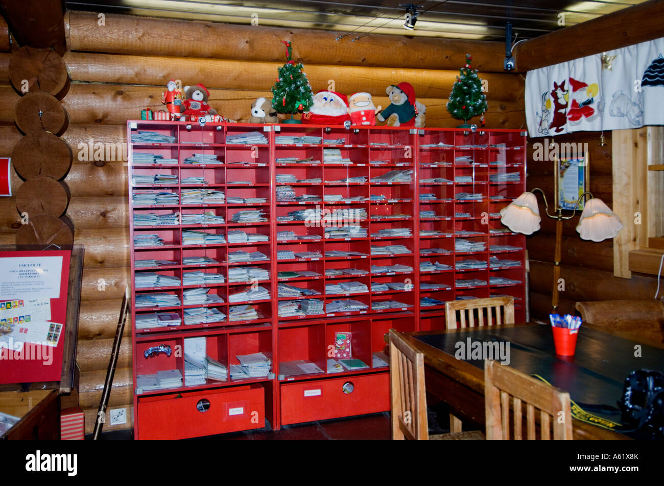 Santa Claus Post Office in Santa Claus Village, Rovaniemi, Lapland,  Northern Finland, Europe, Arctic Stock Photo - Alamy