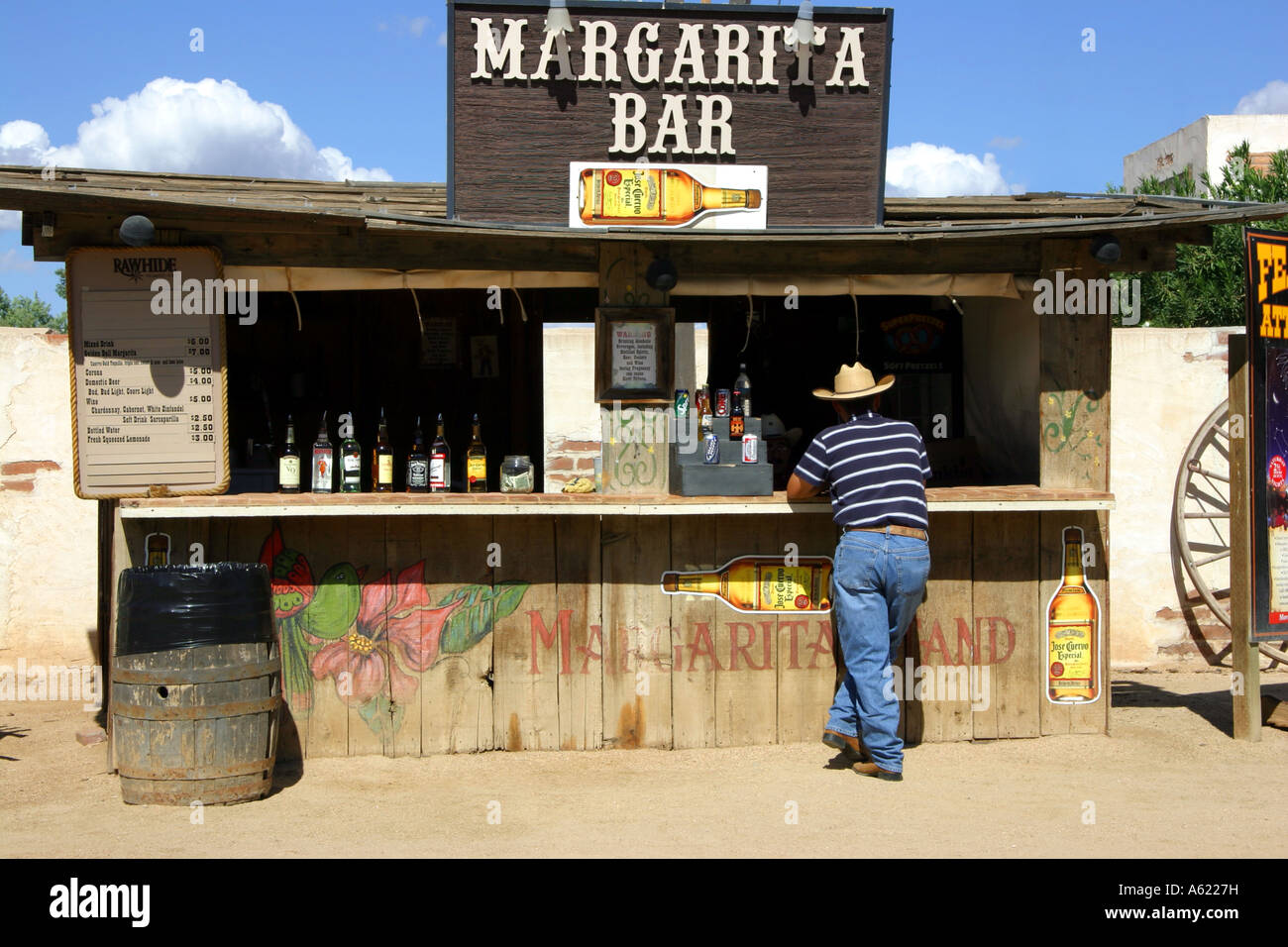 Margarita Bar at Rawhide Western Town Phoenix Arizona Stock Photo Alamy