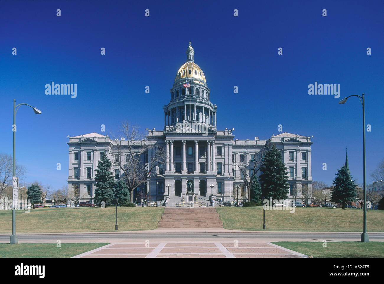 Facade of government building, State Capitol Building, Colorado, USA ...