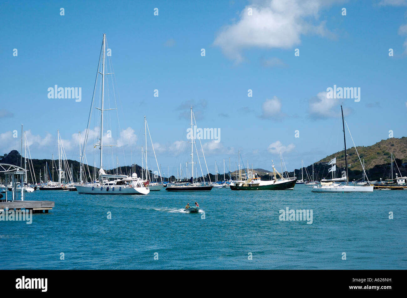 St Maarten Simpson Bay lagoon Stock Photo Alamy